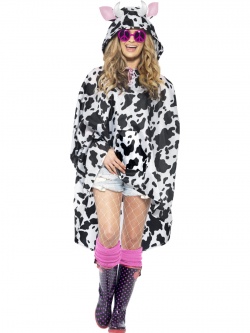 Party poncho-kráva- pláštěnka