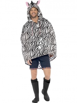 Party poncho Zebra - pláštěnka