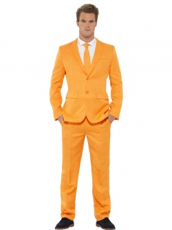Vtipný oblek - oranžový
