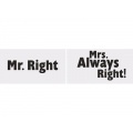 Mr. Right, Mrs. Always right - kartičky
