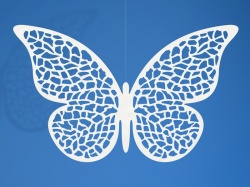 Papíroví krajkoví motýlci ll - 10ks