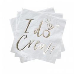 Ubrousky I do crew - Bílo-zlaté